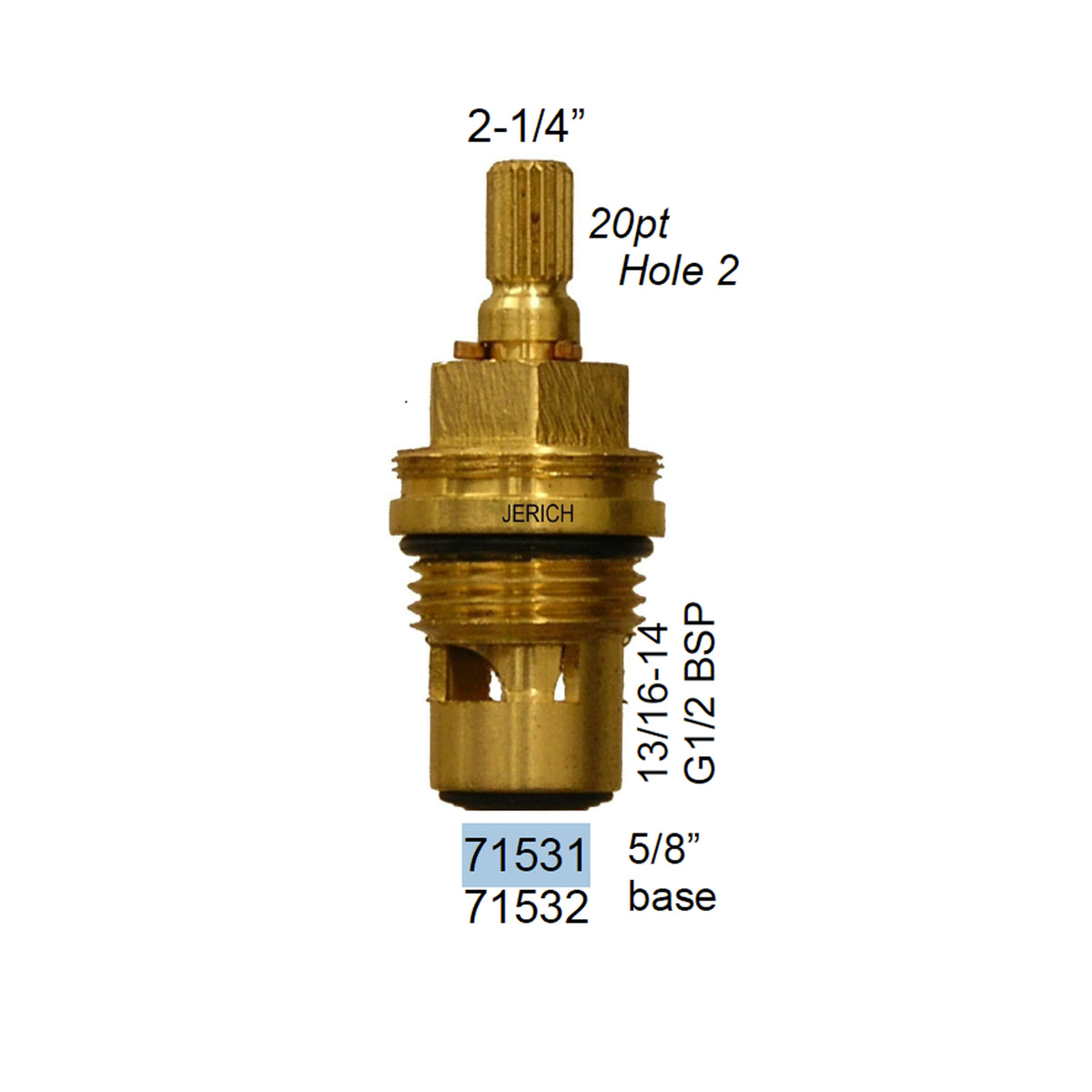 Grohe Replacement Cartridge 20pt 2-1/4 inch Hot and Cold Set of 2